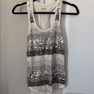 Sequin tank top